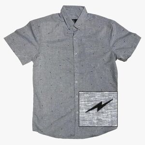 Molokai Surf Button Down Slim Fit Hawaiian Short Sleeve Shirt Size XL